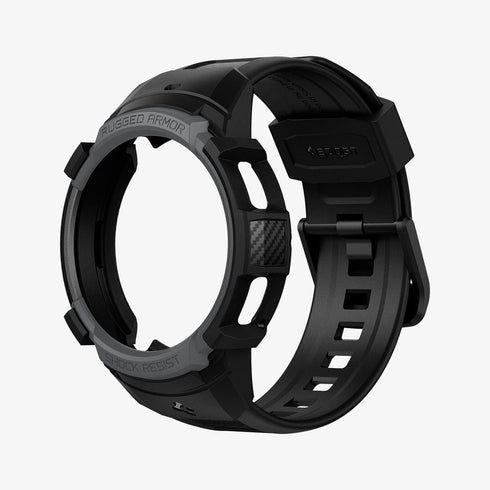 ACS06488 - Galaxy Watch 6 Classic (47mm) Case Rugged Armor Pro in black showing the front